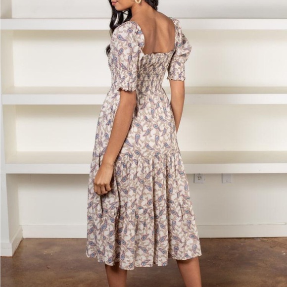 Saks Fifth Avenue Paisley dress - Picture 3 of 12